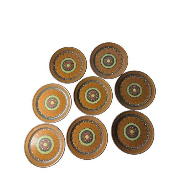 Vintage Mid Century Porta Celi Spain 19 Piece Set Pottery Hand Painted Ceramic - Picture 14 of 16